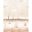 Schumacher Philadelphia Harbor 3 Panel Set Sepia Wallpaper