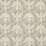 Schumacher Barton'S Eagle Hand Print Green Wallpaper