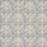 Schumacher Barton'S Eagle Hand Print Blue Wallpaper