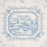 Schumacher Century Scenic Toile Blue Wallpaper