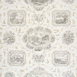 Schumacher Century Scenic Toile Black Wallpaper
