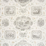 Schumacher Century Scenic Toile Black Wallpaper