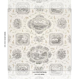 Schumacher Century Scenic Toile Black Wallpaper