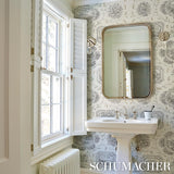 Schumacher Century Scenic Toile Black Wallpaper