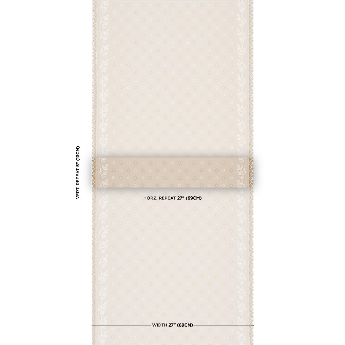 Schumacher Astor Neutral Wallpaper