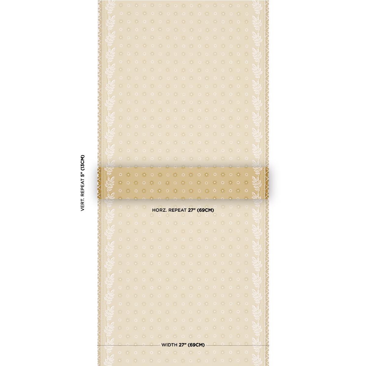 Schumacher Astor Yellow Wallpaper