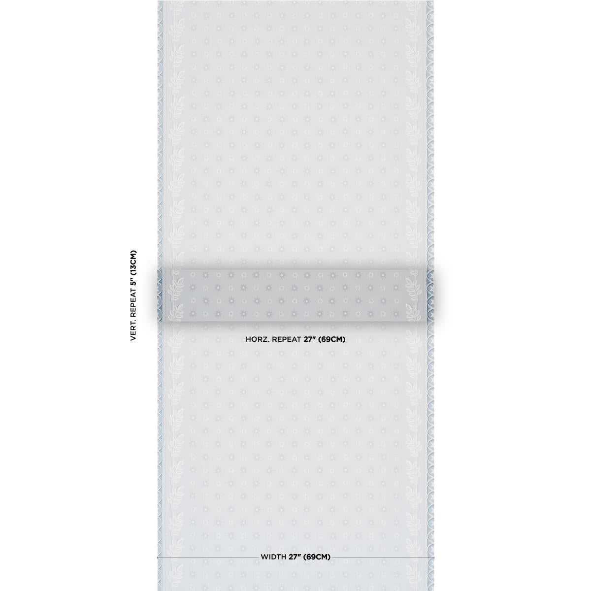 Schumacher Astor Blue Wallpaper