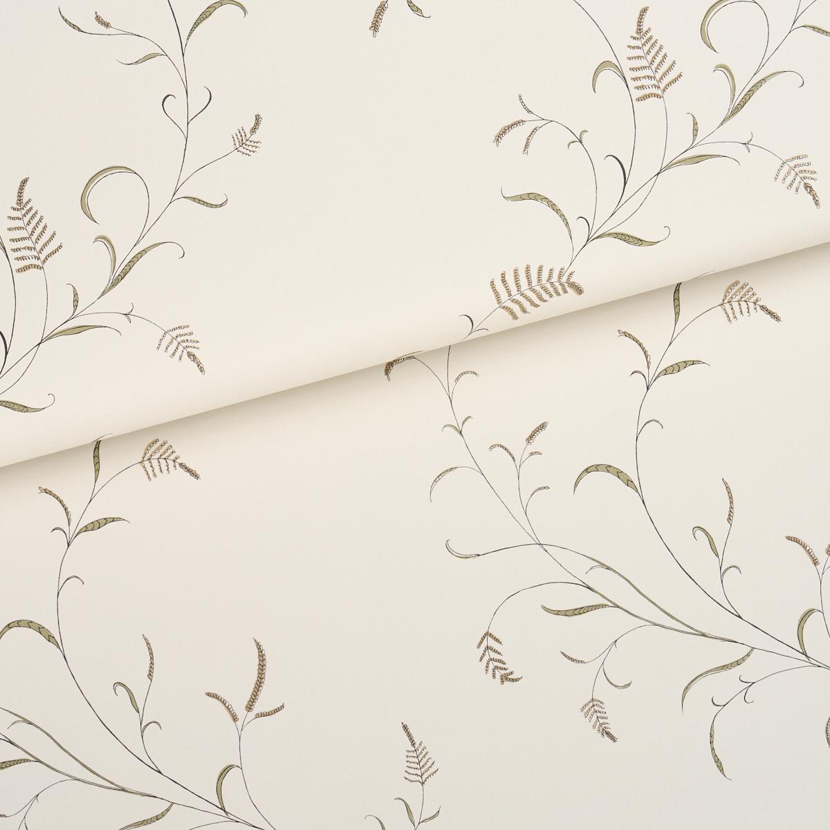 Schumacher Winding Wheat Neutral Wallpaper