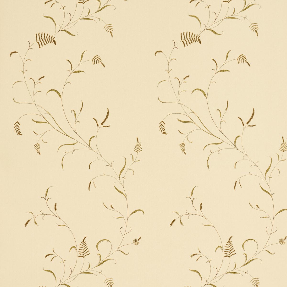 Schumacher Winding Wheat Yellow Wallpaper