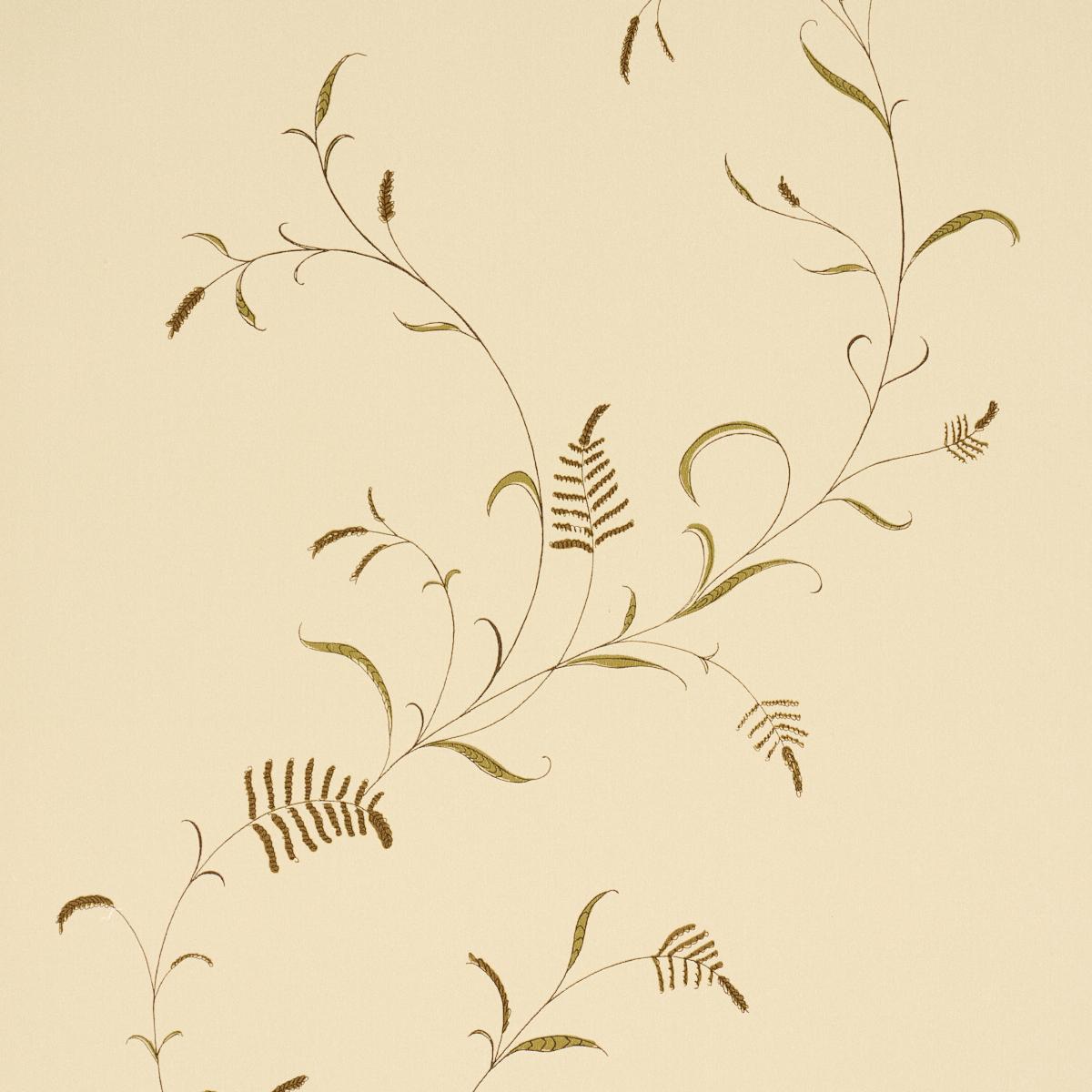 Schumacher Winding Wheat Yellow Wallpaper