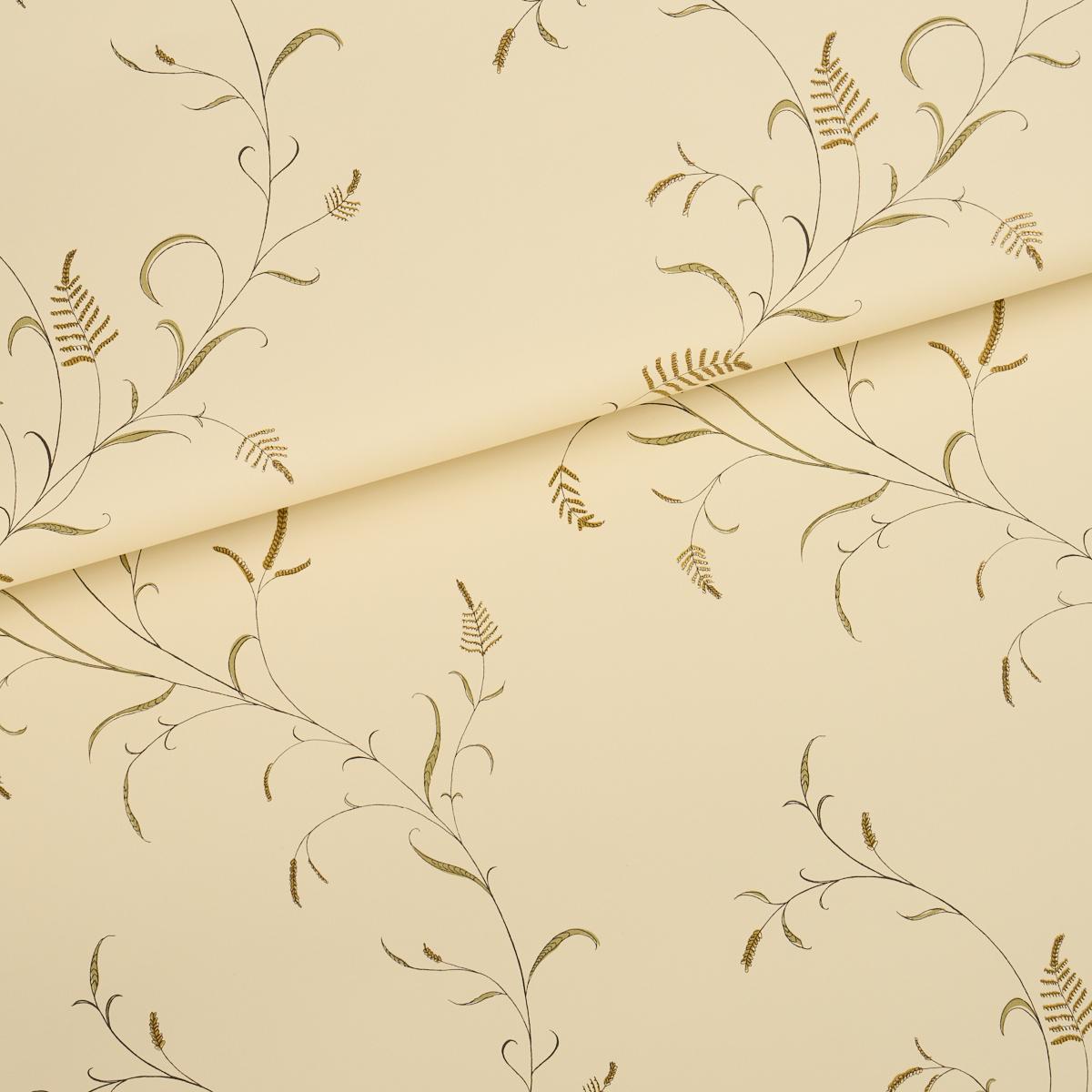 Schumacher Winding Wheat Yellow Wallpaper
