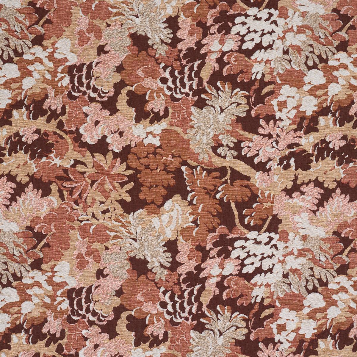 Schumacher Verdure Tapestry Terracotta Fabric