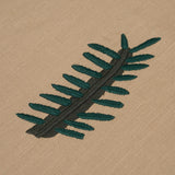 Schumacher Tropical Trees Green On Natural Fabric