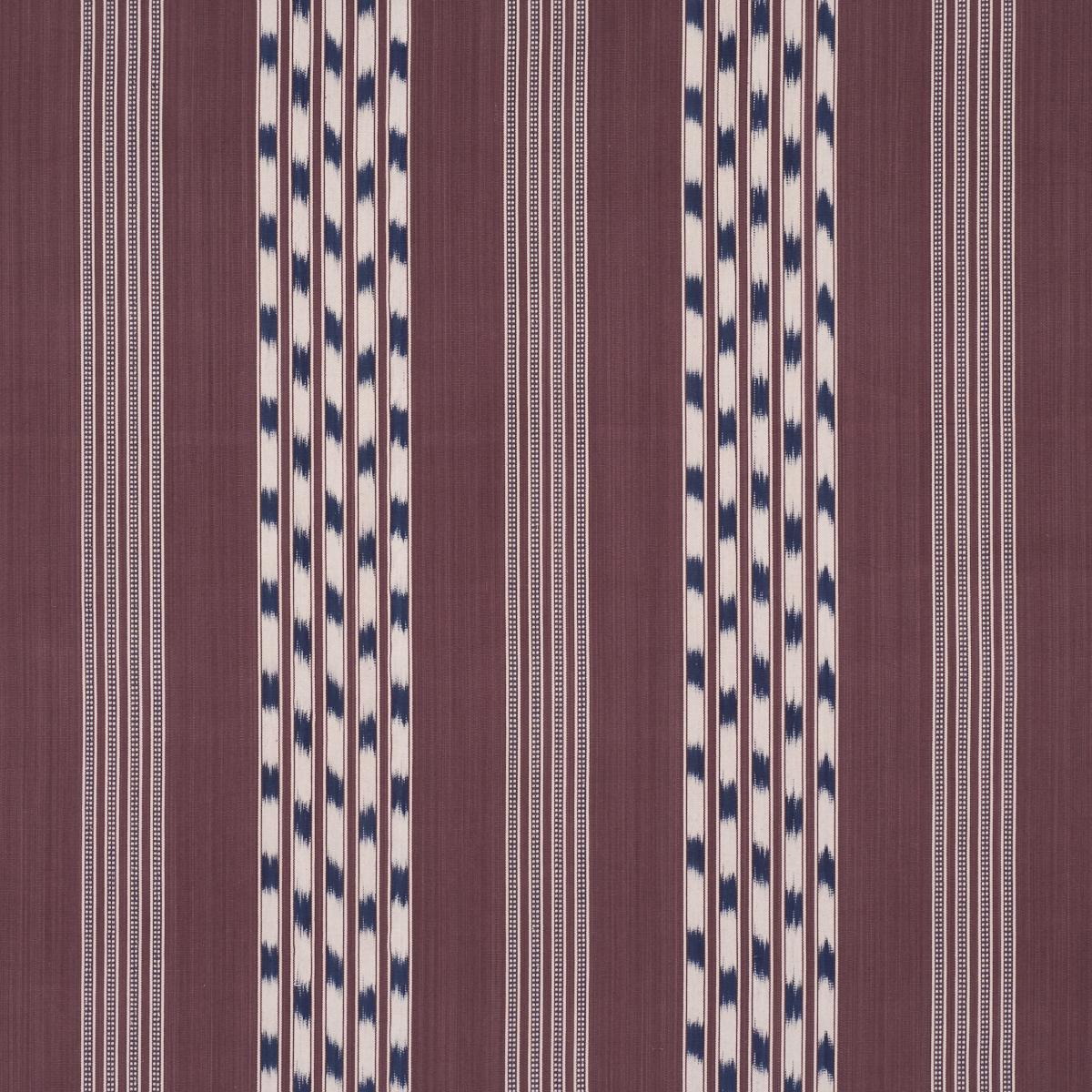 Schumacher Deja Stripe Bordeaux Fabric