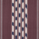 Schumacher Deja Stripe Bordeaux Fabric