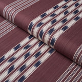 Schumacher Deja Stripe Bordeaux Fabric