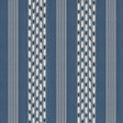 Schumacher Deja Stripe Indigo Fabric