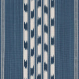 Schumacher Deja Stripe Indigo Fabric