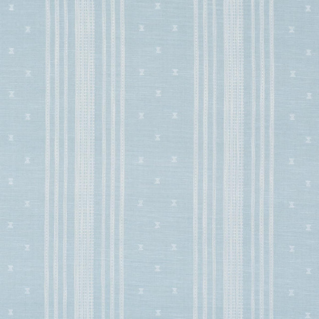 Schumacher Imara Stripe Sky Fabric