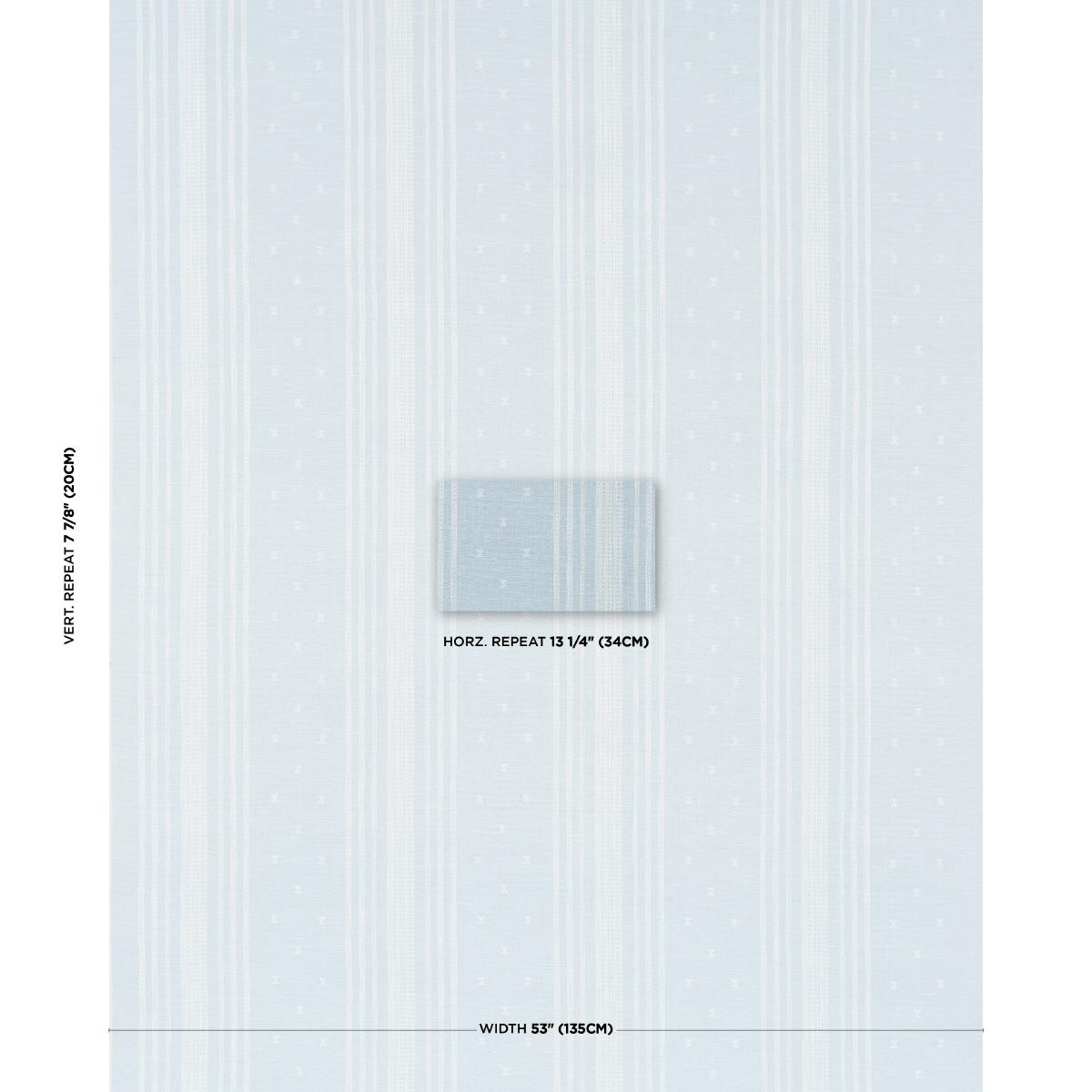 Schumacher Imara Stripe Sky Fabric