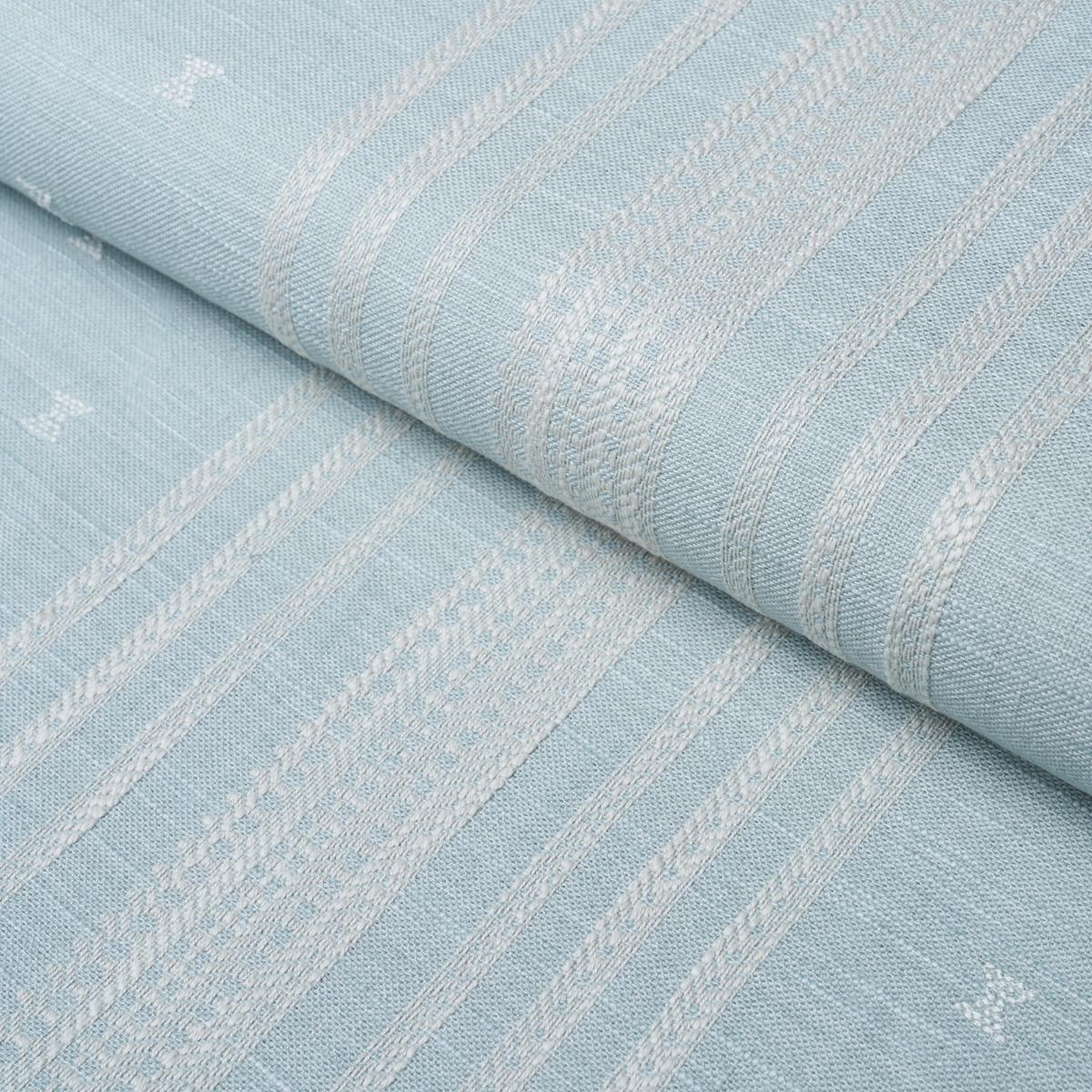 Schumacher Imara Stripe Sky Fabric