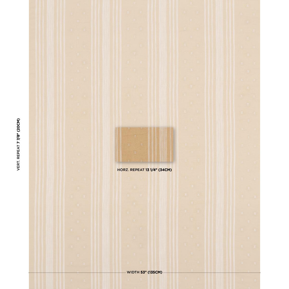 Schumacher Imara Stripe Ochre Fabric