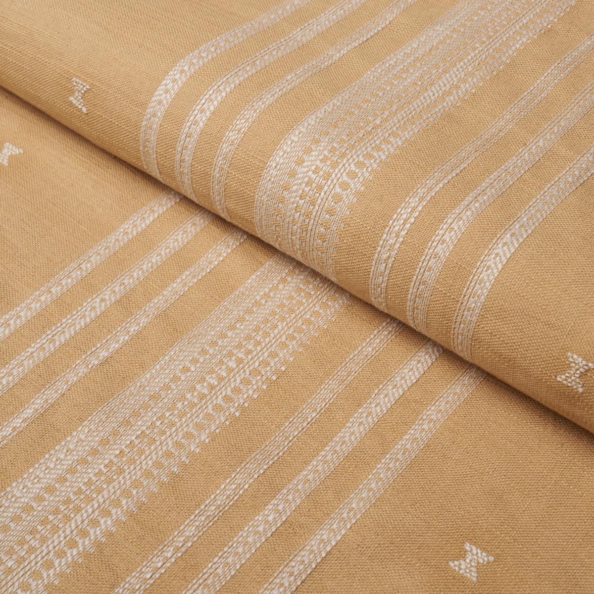 Schumacher Imara Stripe Ochre Fabric