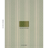 Schumacher Imara Stripe Green Fabric