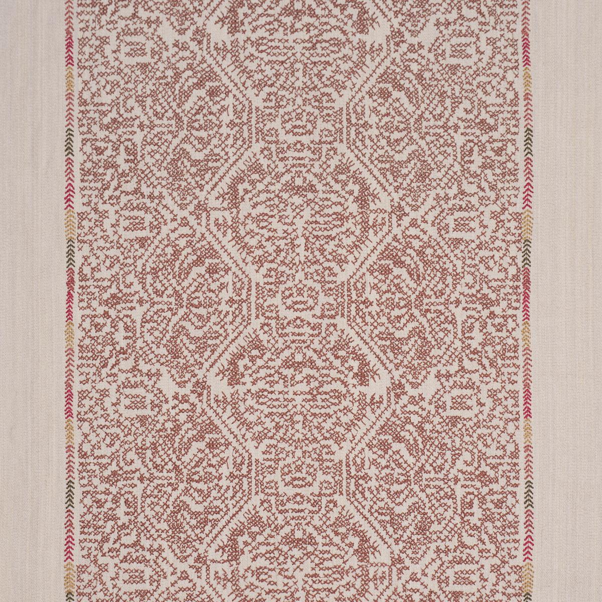 Schumacher Orion Embroidery Clay Fabric