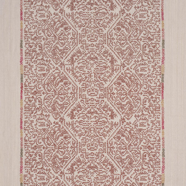 Schumacher Orion Embroidery Clay Fabric