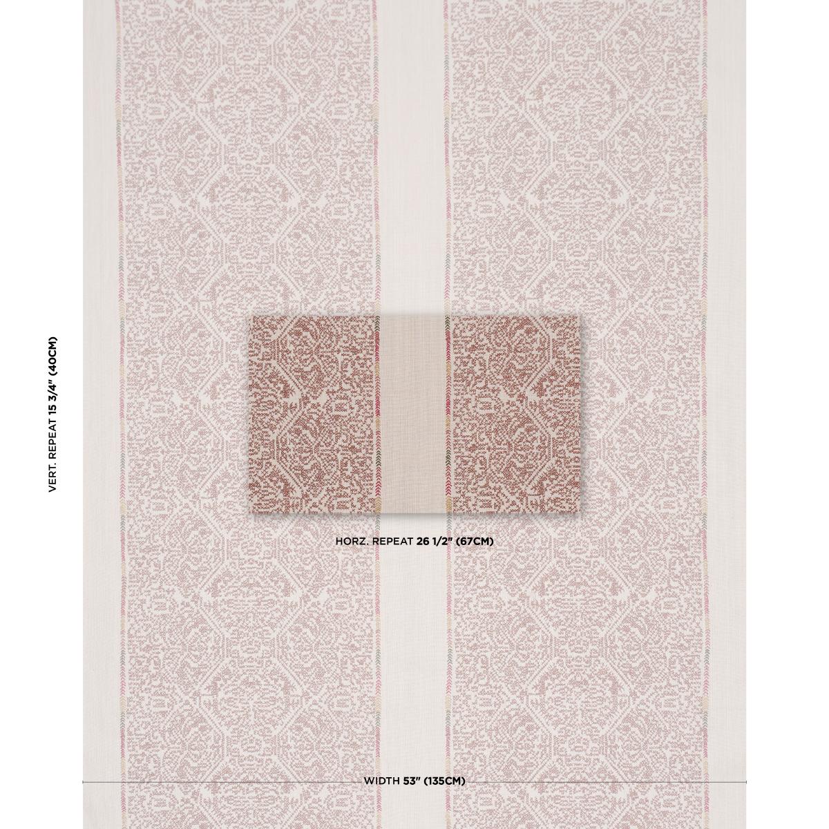 Schumacher Orion Embroidery Clay Fabric