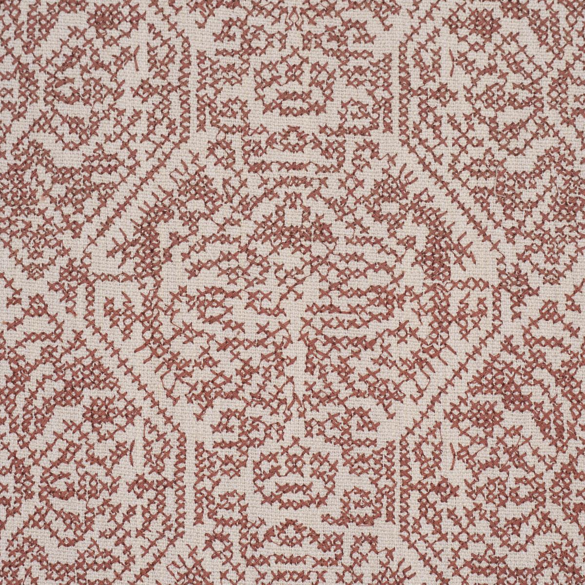 Schumacher Orion Embroidery Clay Fabric