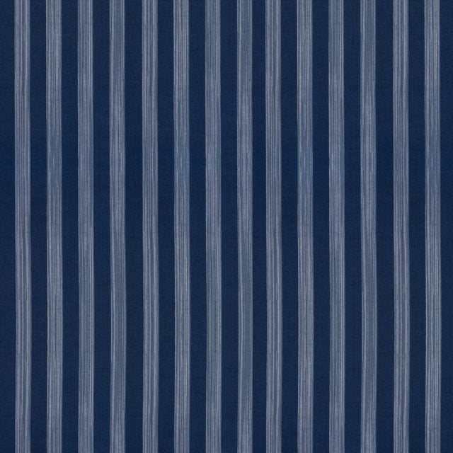 Schumacher Jonah Stripe Indigo Fabric
