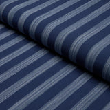 Schumacher Jonah Stripe Indigo Fabric
