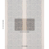 Schumacher Orion Embroidery Indigo Fabric
