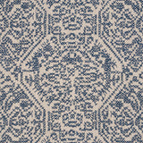 Schumacher Orion Embroidery Indigo Fabric