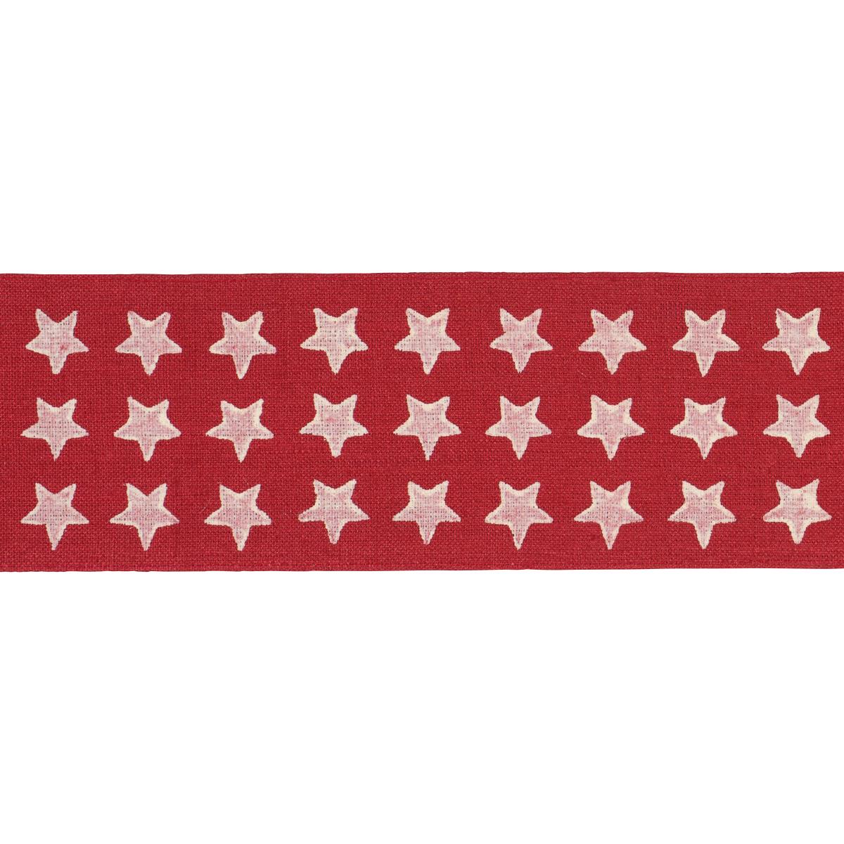 Schumacher Red Astra Block Print Tape