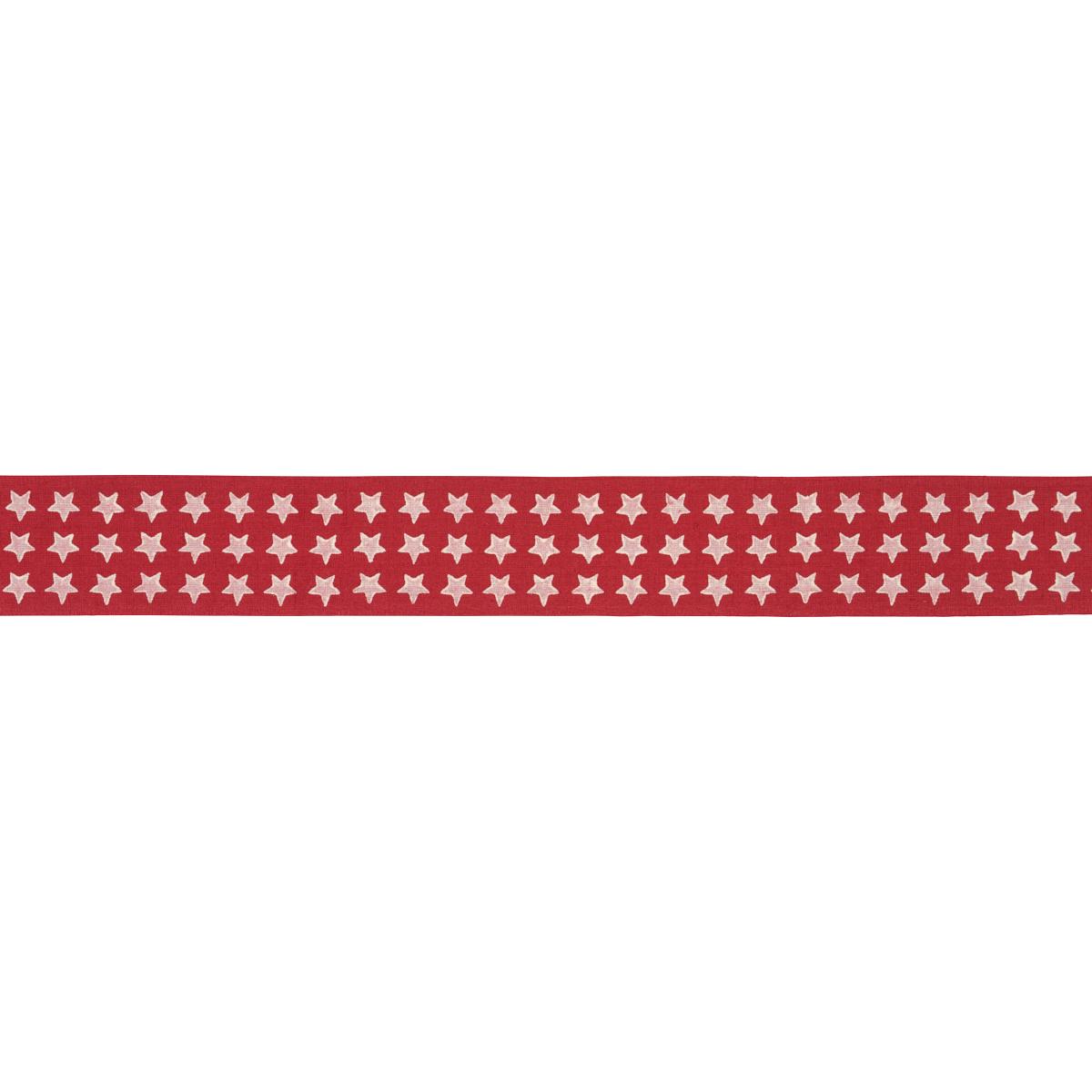Schumacher Red Astra Block Print Tape
