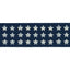 Schumacher Navy Astra Block Print Tape