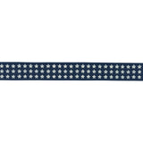 Schumacher Navy Astra Block Print Tape