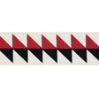 Schumacher Black & Red Quilted Diamond Tape
