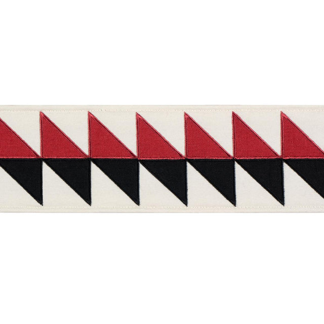 Schumacher Black & Red Quilted Diamond Tape