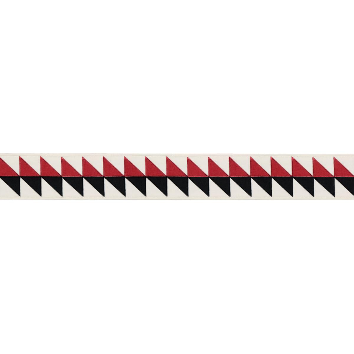 Schumacher Black & Red Quilted Diamond Tape