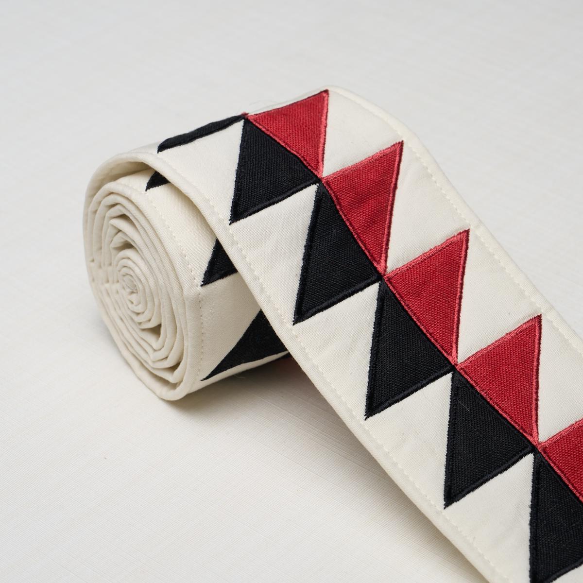 Schumacher Black & Red Quilted Diamond Tape