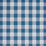 Schumacher Independence Plaid Blue Fabric