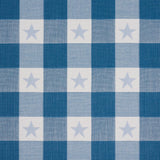 Schumacher Independence Plaid Blue Fabric