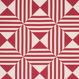 Schumacher Square In A Square Red Fabric