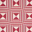 Schumacher Square In A Square Red Fabric