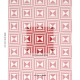 Schumacher Square In A Square Red Fabric