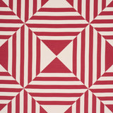 Schumacher Square In A Square Red Fabric